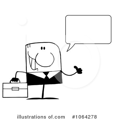 Royalty-Free (RF) Businessman Clipart Illustration by Hit Toon - Stock Sample #1064278