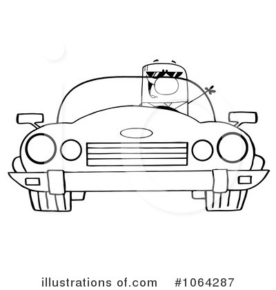 Driving Clipart #1064287 by Hit Toon