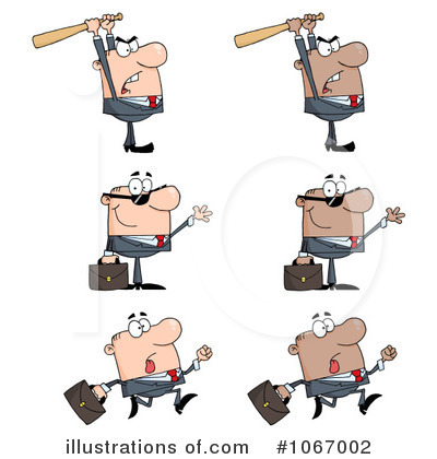 Royalty-Free (RF) Businessman Clipart Illustration by Hit Toon - Stock Sample #1067002