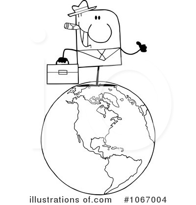 Royalty-Free (RF) Businessman Clipart Illustration by Hit Toon - Stock Sample #1067004