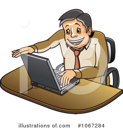 Royalty-Free (RF) Businessman Clipart Illustration by Vector Tradition SM - Stock Sample #1067284