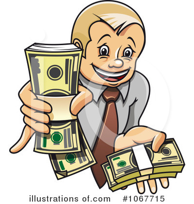 Banker Clipart #1067715 by Vector Tradition SM