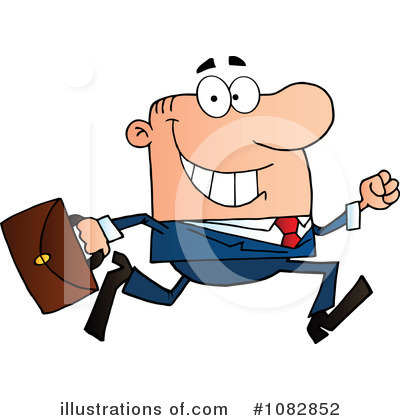 Royalty-Free (RF) Businessman Clipart Illustration by Hit Toon - Stock Sample #1082852