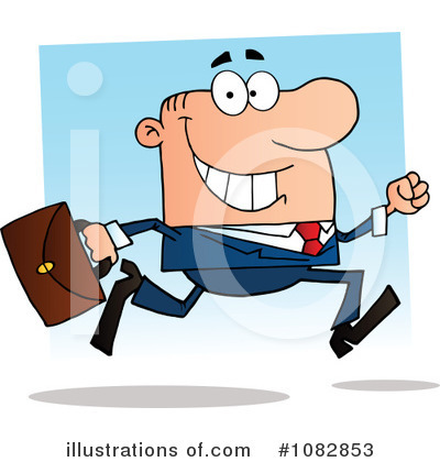 Royalty-Free (RF) Businessman Clipart Illustration by Hit Toon - Stock Sample #1082853