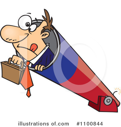 Royalty-Free (RF) Businessman Clipart Illustration by toonaday - Stock Sample #1100844