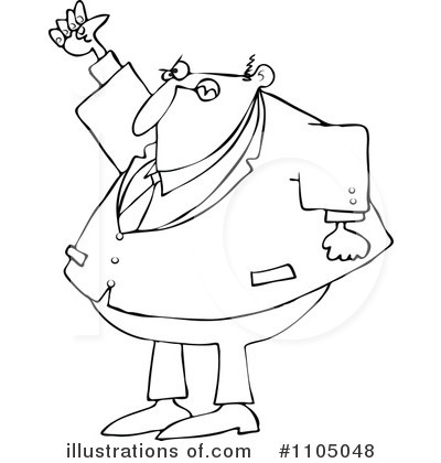Royalty-Free (RF) Businessman Clipart Illustration by djart - Stock Sample #1105048