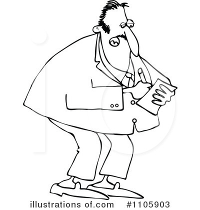 Taking Notes Clipart #1105903 by djart