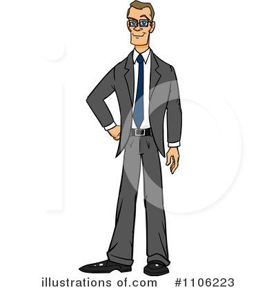 Businessman Clipart #1106223 by Cartoon Solutions