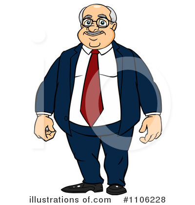 Royalty-Free (RF) Businessman Clipart Illustration by Cartoon Solutions - Stock Sample #1106228