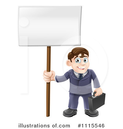 Royalty-Free (RF) Businessman Clipart Illustration by AtStockIllustration - Stock Sample #1115546