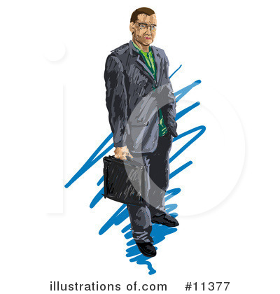 Royalty-Free (RF) Businessman Clipart Illustration by AtStockIllustration - Stock Sample #11377