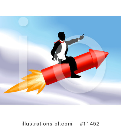 Rocket Clipart #11452 by AtStockIllustration