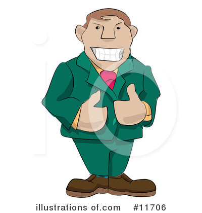 Royalty-Free (RF) Businessman Clipart Illustration by AtStockIllustration - Stock Sample #11706