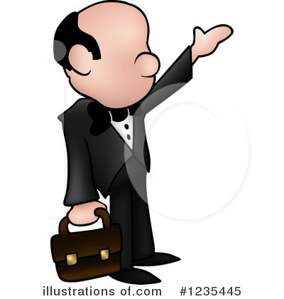 Royalty-Free (RF) Businessman Clipart Illustration by dero - Stock Sample #1235445