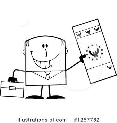 Royalty-Free (RF) Businessman Clipart Illustration by Hit Toon - Stock Sample #1257782
