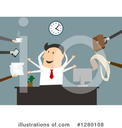 Royalty-Free (RF) Businessman Clipart Illustration by Vector Tradition SM - Stock Sample #1280108