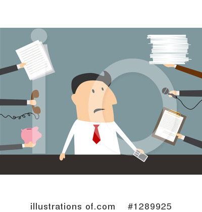 Royalty-Free (RF) Businessman Clipart Illustration by Vector Tradition SM - Stock Sample #1289925