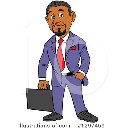 Royalty-Free (RF) Businessman Clipart Illustration by LaffToon - Stock Sample #1297459
