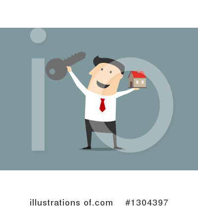 Royalty-Free (RF) Businessman Clipart Illustration by Vector Tradition SM - Stock Sample #1304397