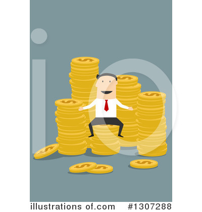 Royalty-Free (RF) Businessman Clipart Illustration by Vector Tradition SM - Stock Sample #1307288
