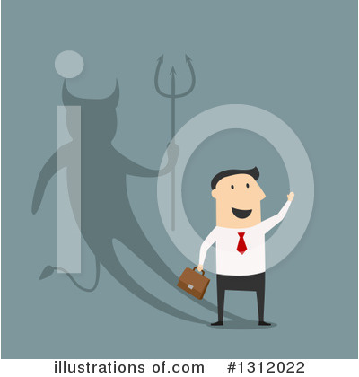Royalty-Free (RF) Businessman Clipart Illustration by Vector Tradition SM - Stock Sample #1312022