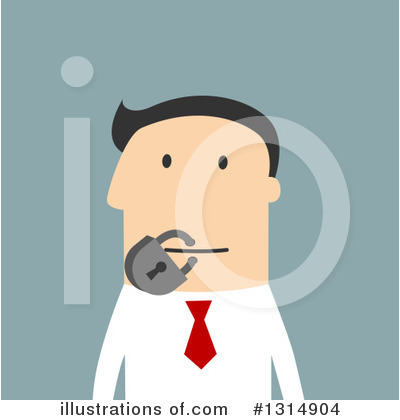 Royalty-Free (RF) Businessman Clipart Illustration by Vector Tradition SM - Stock Sample #1314904