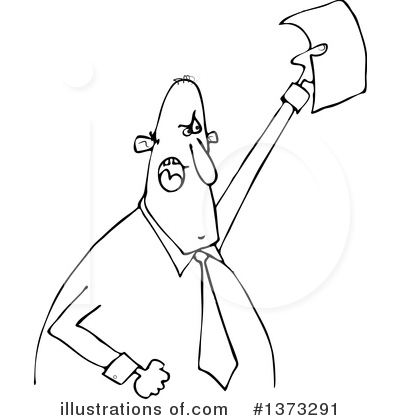Royalty-Free (RF) Businessman Clipart Illustration by djart - Stock Sample #1373291
