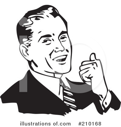 Royalty-Free (RF) Businessman Clipart Illustration by BestVector - Stock Sample #210168