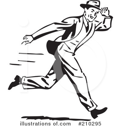 Royalty-Free (RF) Businessman Clipart Illustration by BestVector - Stock Sample #210295