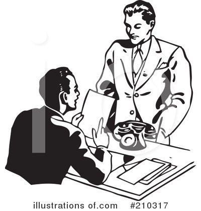 Royalty-Free (RF) Businessman Clipart Illustration by BestVector - Stock Sample #210317