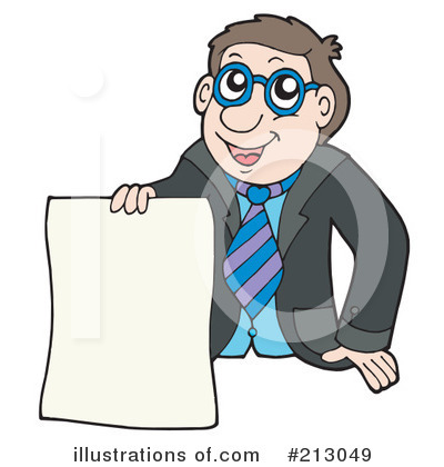 Royalty-Free (RF) Businessman Clipart Illustration by visekart - Stock Sample #213049