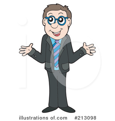 Royalty-Free (RF) Businessman Clipart Illustration by visekart - Stock Sample #213098