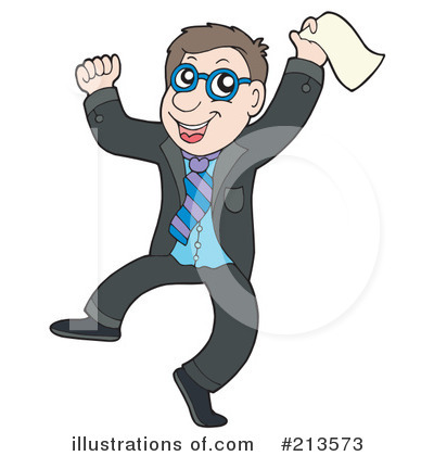 Royalty-Free (RF) Businessman Clipart Illustration by visekart - Stock Sample #213573