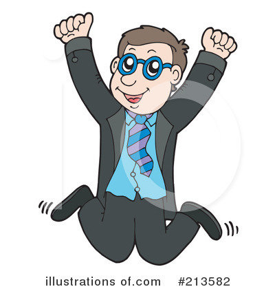 Royalty-Free (RF) Businessman Clipart Illustration by visekart - Stock Sample #213582