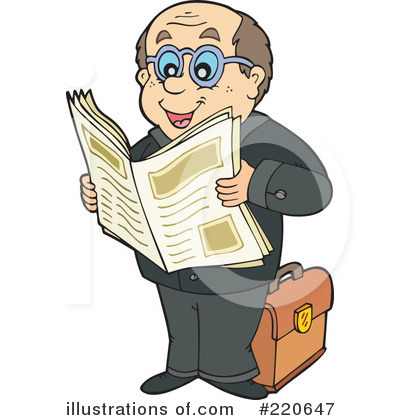 Royalty-Free (RF) Businessman Clipart Illustration by visekart - Stock Sample #220647