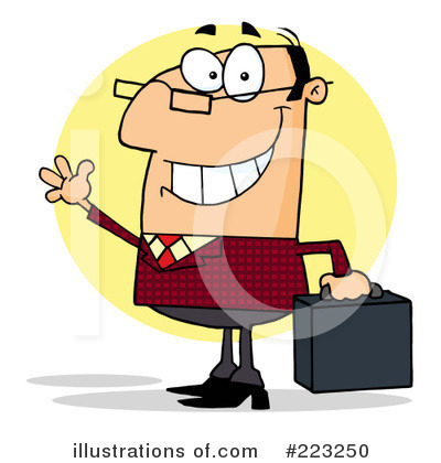 Royalty-Free (RF) Businessman Clipart Illustration by Hit Toon - Stock Sample #223250