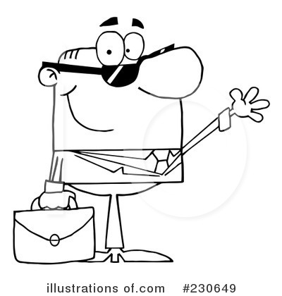Royalty-Free (RF) Businessman Clipart Illustration by Hit Toon - Stock Sample #230649