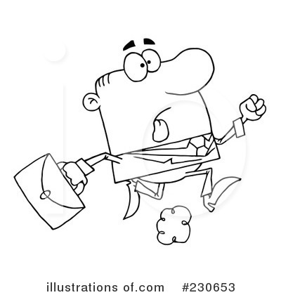 Royalty-Free (RF) Businessman Clipart Illustration by Hit Toon - Stock Sample #230653