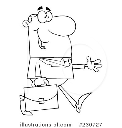 Royalty-Free (RF) Businessman Clipart Illustration by Hit Toon - Stock Sample #230727