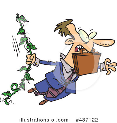 Royalty-Free (RF) Businessman Clipart Illustration by toonaday - Stock Sample #437122