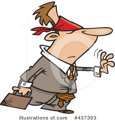 Royalty-Free (RF) Businessman Clipart Illustration by toonaday - Stock Sample #437303