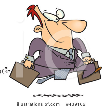 Royalty-Free (RF) Businessman Clipart Illustration by toonaday - Stock Sample #439102