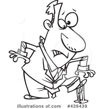 Royalty-Free (RF) Businessman Clipart Illustration by toonaday - Stock Sample #439439