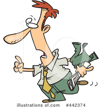 Royalty-Free (RF) Businessman Clipart Illustration by toonaday - Stock Sample #442374