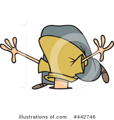Hiding Clipart #442746 by toonaday