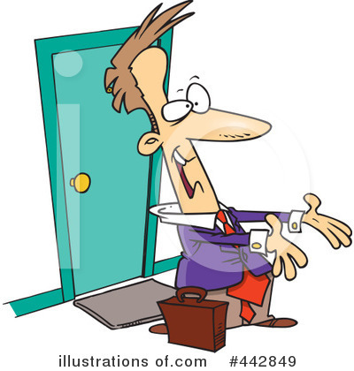 Royalty-Free (RF) Businessman Clipart Illustration by toonaday - Stock Sample #442849