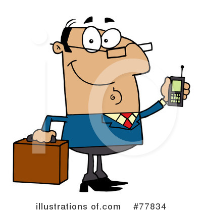 Royalty-Free (RF) Businessman Clipart Illustration by Hit Toon - Stock Sample #77834