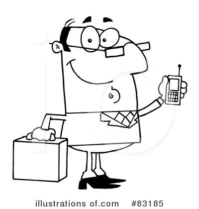 Royalty-Free (RF) Businessman Clipart Illustration by Hit Toon - Stock Sample #83185