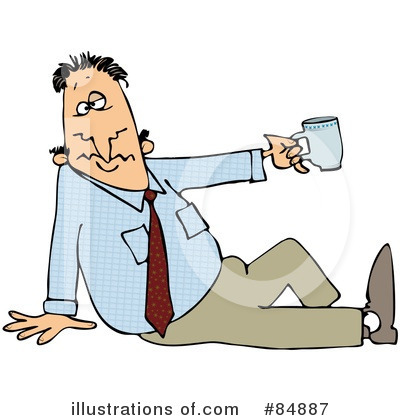 Royalty-Free (RF) Businessman Clipart Illustration by djart - Stock Sample #84887
