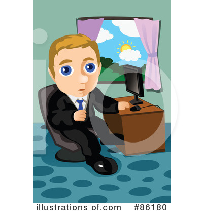 Royalty-Free (RF) Businessman Clipart Illustration by mayawizard101 - Stock Sample #86180